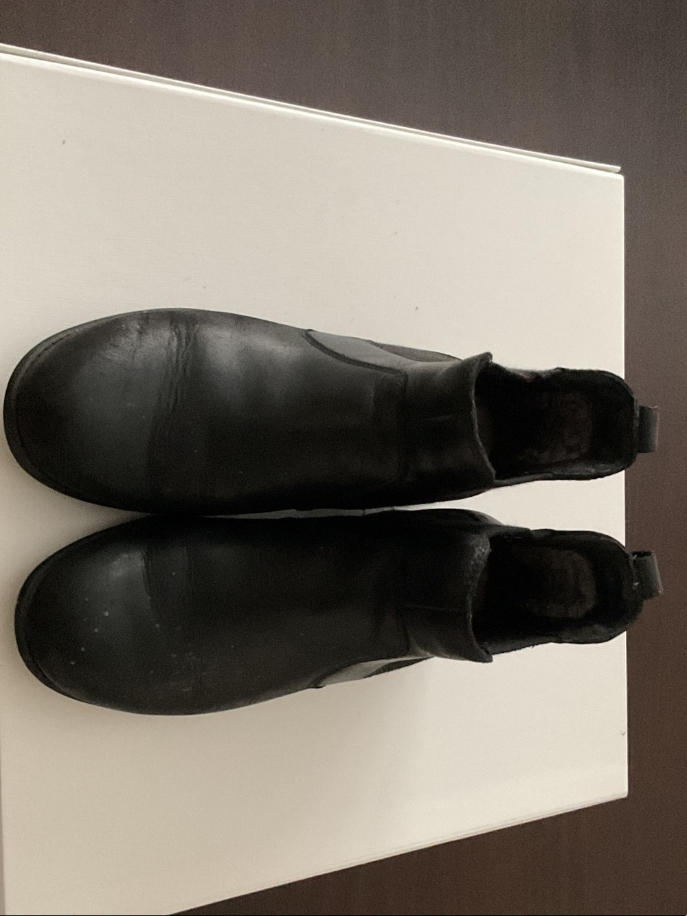 UGG Women's Black Leather Ankle Booties